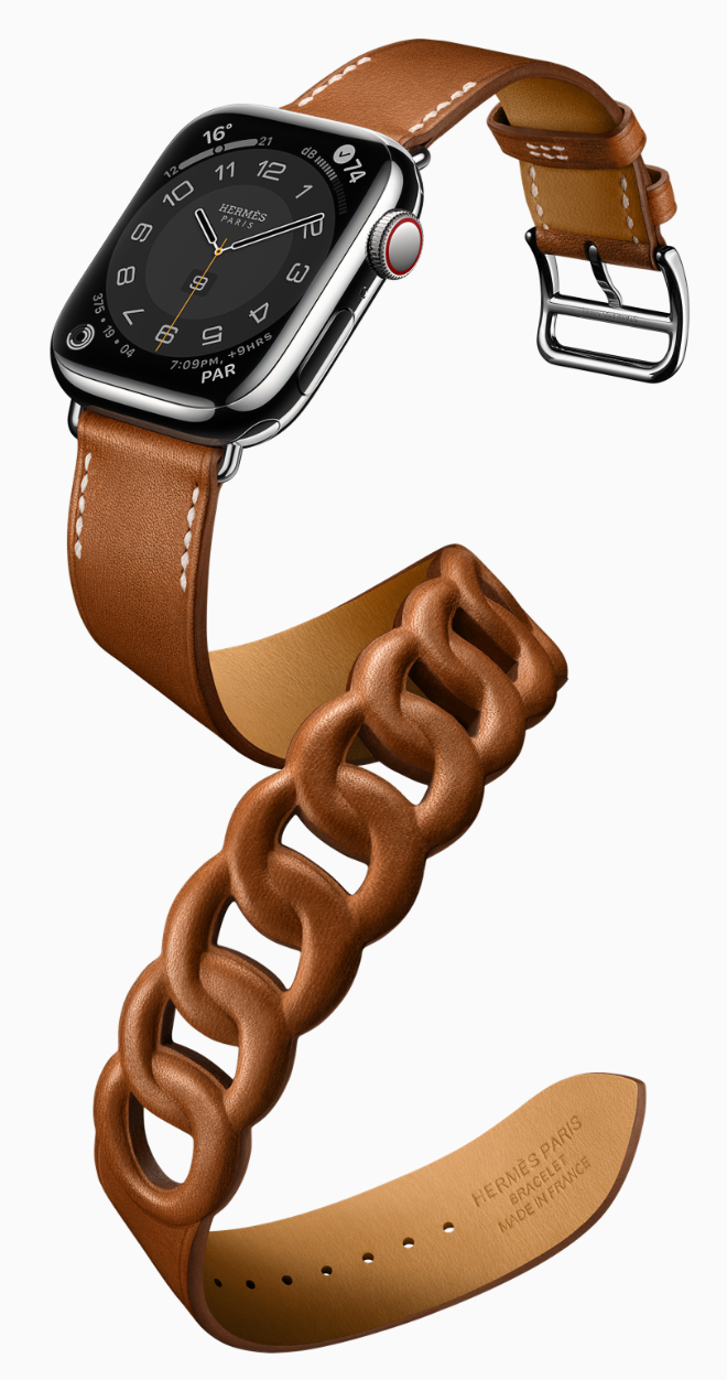 HERMES Apple Watch 7series 41mm 美品 Hermes Apple Watch Series 7 GPS/ Cellular 41 mm - Stainless Steel - Bl