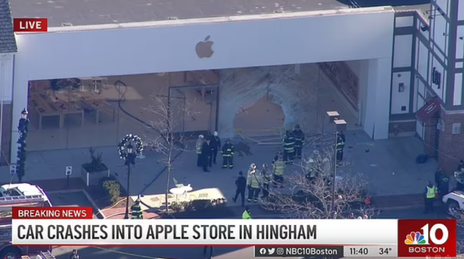 Driver in deadly Hingham Apple Store crash claims it was accident