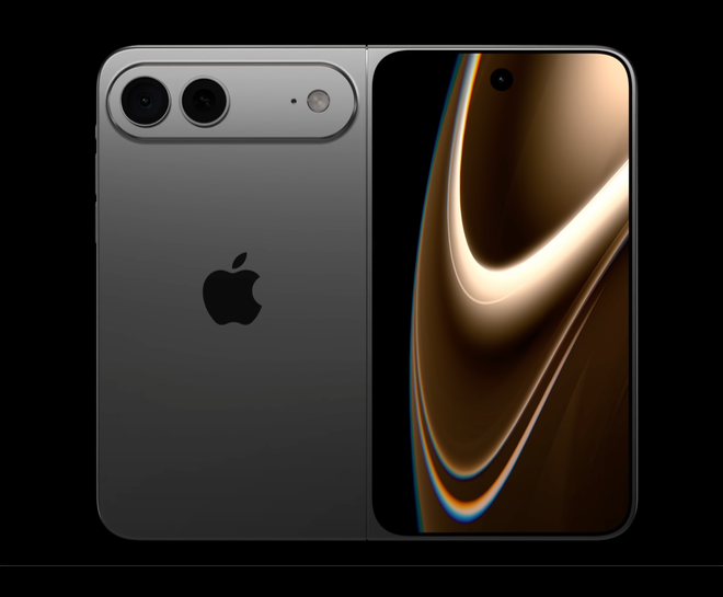 Apple’s foldable book-style iPhone revealed in new leak