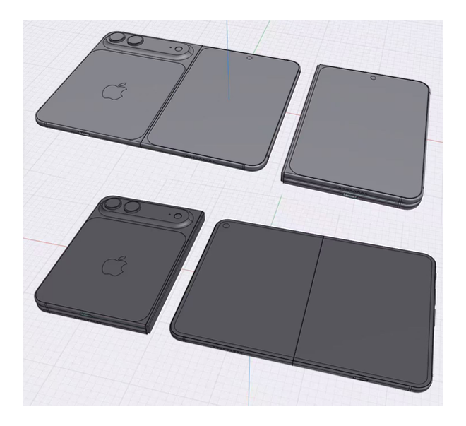 New CAD renders show Apple’s rumored foldable iPhone design