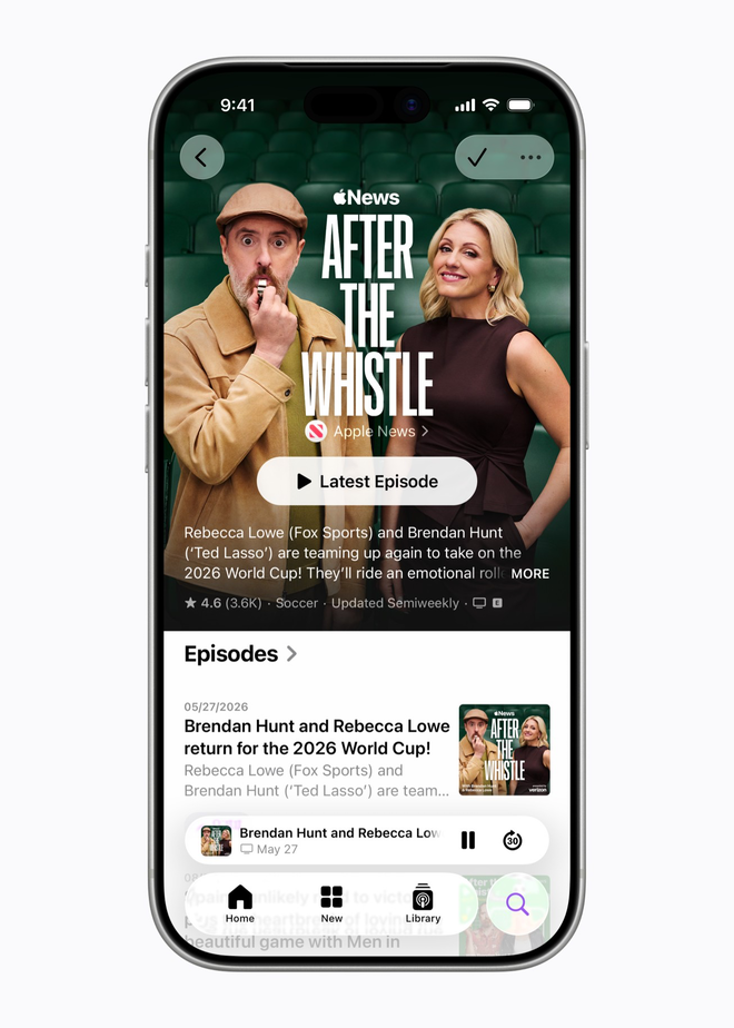 photo of Ahead of the World Cup, ‘After the Whistle with Brendan Hunt and Rebecca Lowe’ podcast returns image