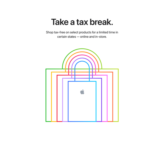 photo of Apple spotlights 2026 sales tax holidays: Save big on Macs, iPhones, iPads, and more across 10 U.S. states image